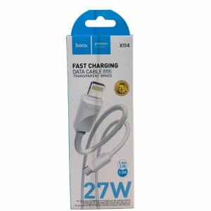 CABLE HOCO C A LIGHTNING  ''X114 ENERGY'' 27W - 1 MTR. COLOR BLANCO