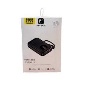 POWER BANK NFTECH  10.000 mAh COLOR NEGRO
