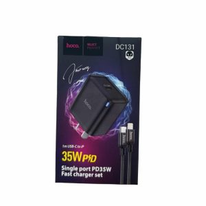 CARGADOR HOCO DC131 35W PD PREMIUM TIPO C CON CABLE C A LIGHTING