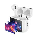 AURICULARES INALAMBRICOS BLUETOOTH PANTALLA TACTIL HOCO EW82 BLANCO - Imagen 2
