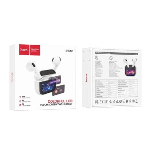 AURICULARES INALAMBRICOS BLUETOOTH PANTALLA TACTIL HOCO EW82 BLANCO