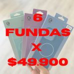 PACK 6 FUNDAS PARA IPHONE A ELECCION