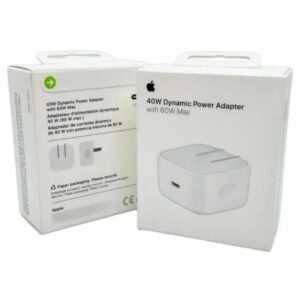 FUENTE CARGADOR (CABEZAL) APPLE 40W - 60W  ORIGINAL PATAS RECTAS A3351